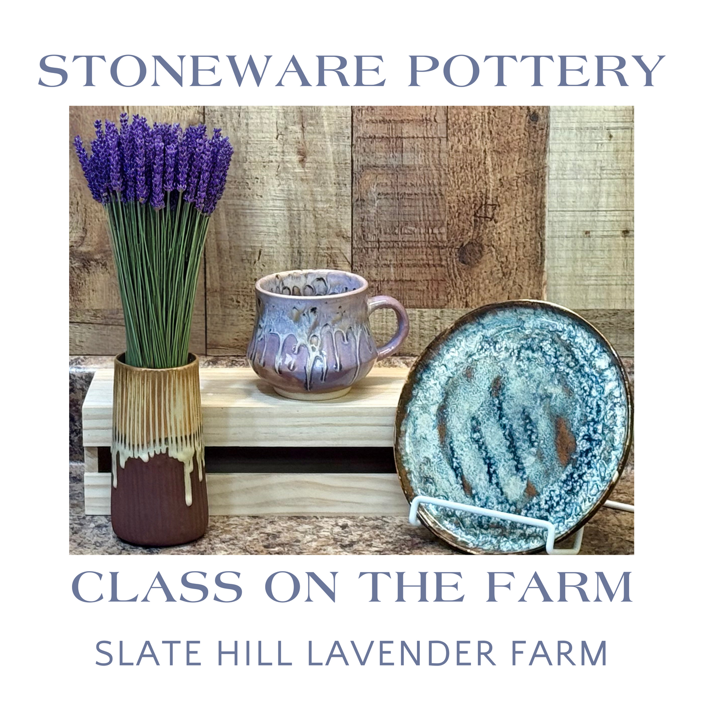 Stoneware Pottery Class on the Farm - July 10, 2025
