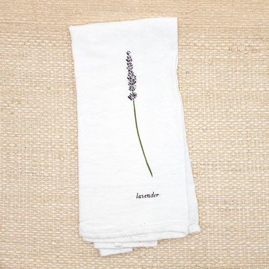 June & December Tea Towel - Lavender